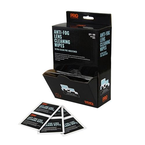 Anti-Fog Lens Wipes 100 Pack - Eyes