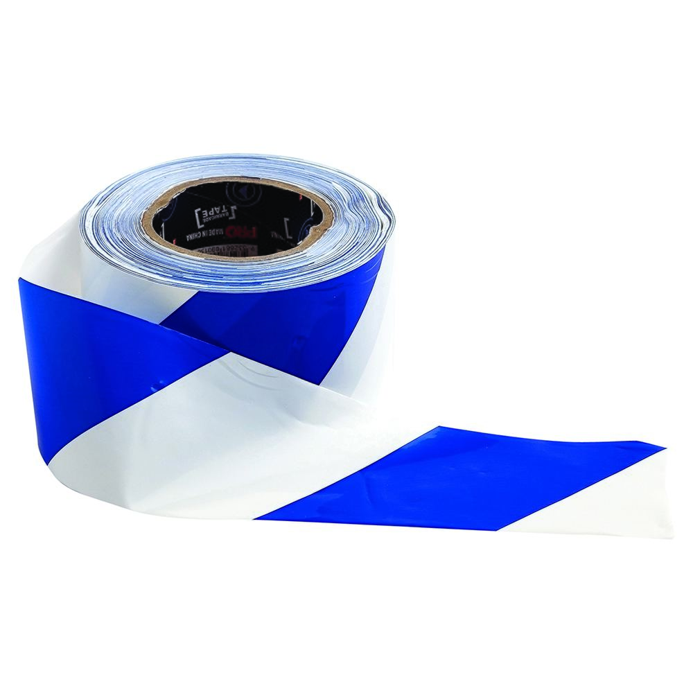 Barricade Tape Blue White - Site Safety