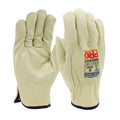 Beige Cowgrain Work Gloves - Hands