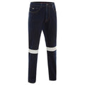 Classic Fit Dark Denim Stretch Taped Jeans - Workwear