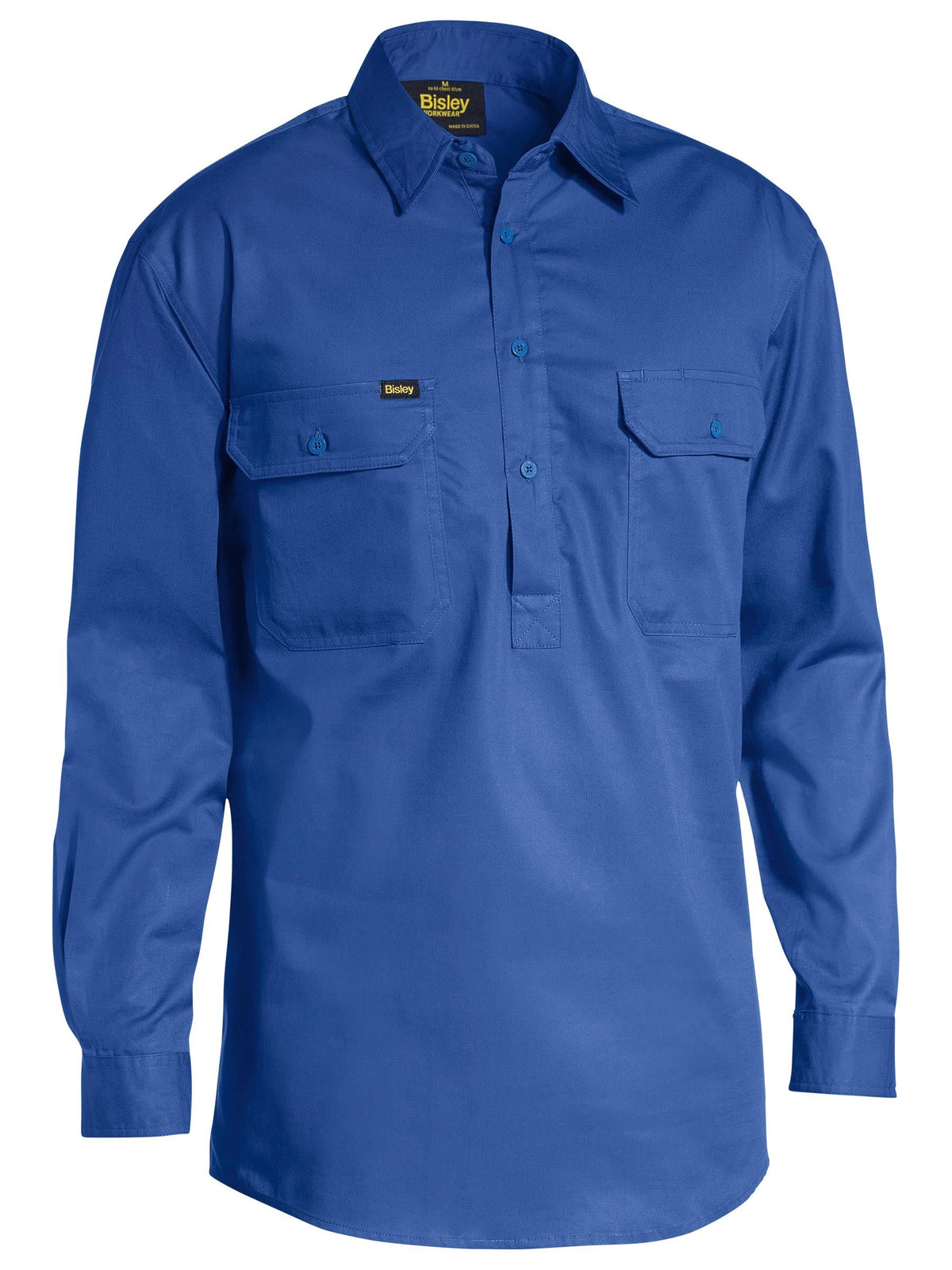 Closed Front Cool Lightweight Drill Shirt - Men's
