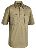 Closed Front Cotton Drill Shirt - Men's