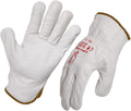 Cobra Rigger Gloves Natural Grain Leather Grey