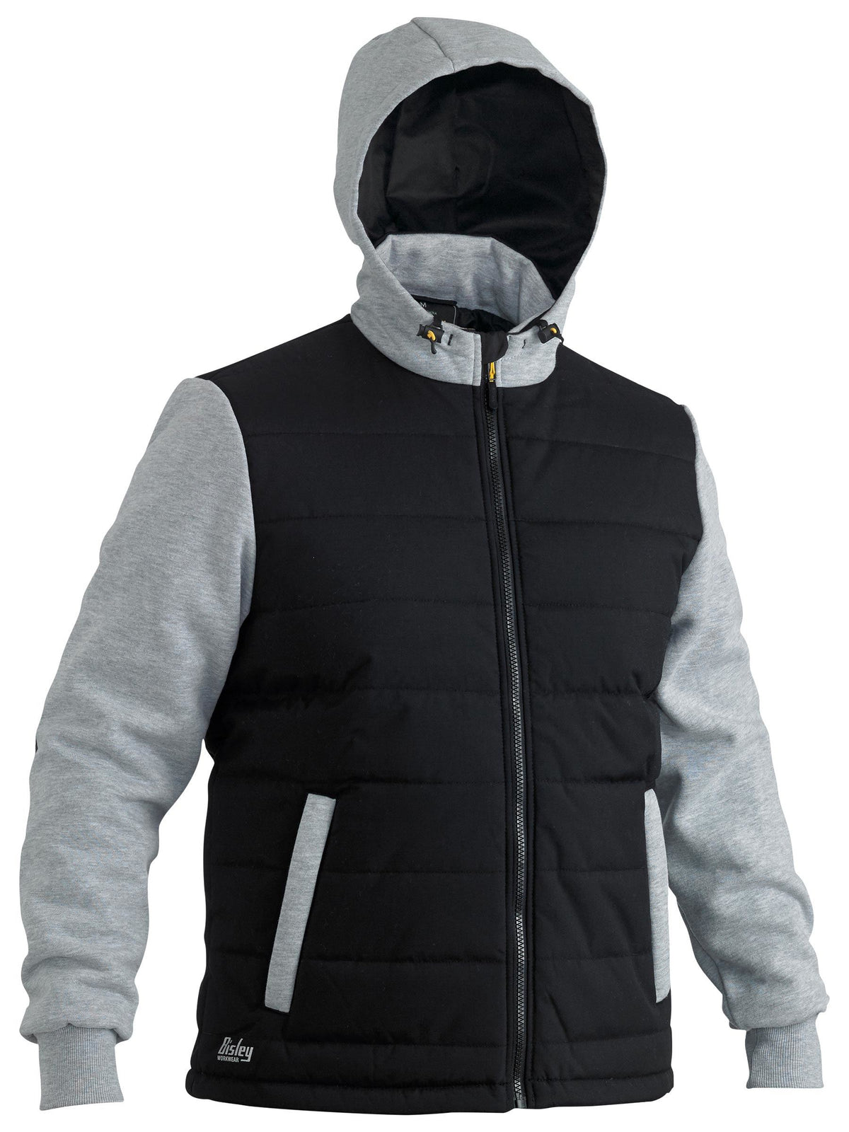 Contrast Puffer Fleece Hooded Jacket - Men's