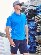 Cool Mesh Polo with Reflective Piping - Men's