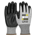 Cut Level C Nitrile Foam Gloves | Grey and Black
