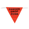 Danger Drop Zone Bunting - Site Safety