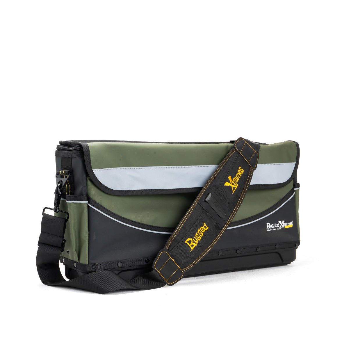Rugged Xtremes DELUXE TOOL BAG PVC LGE 600 x 160 x 300mm GRN/BLK PCC 29L 2.85kg