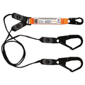 Double Leg Shock Absorbing Lanyard with Hooks - Lanyards
