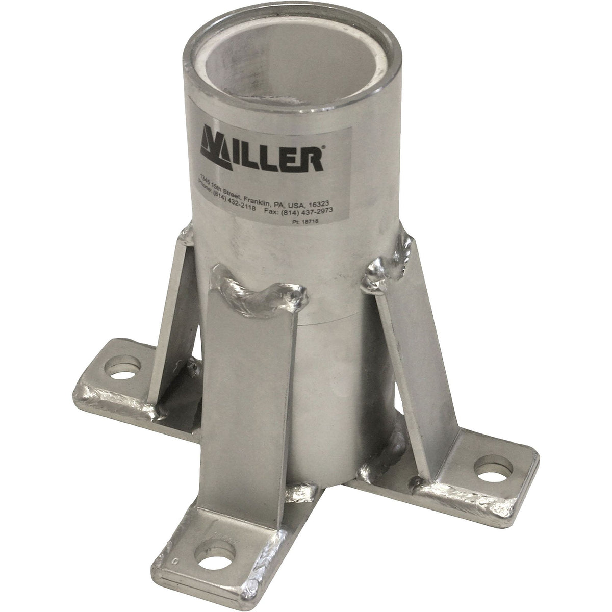 DuraHoist Floor Mount Sleeve 304 Stainless Steel - Anchorage