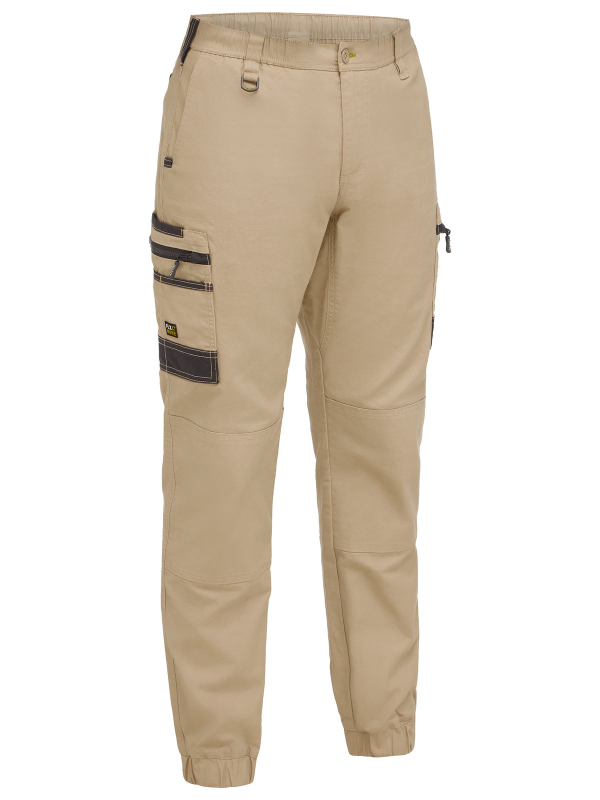 Elastic Waist Cargo Cuffed Pants - Men's