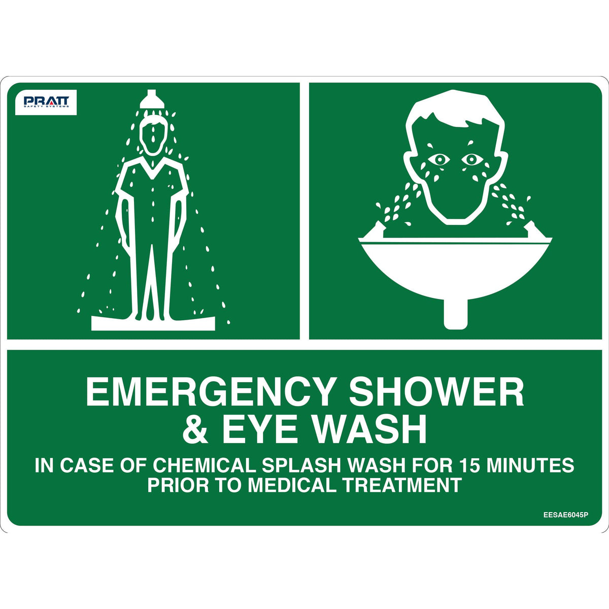 Emergency Shower & Eyewash Sign - Emergency Showers & Eyewash