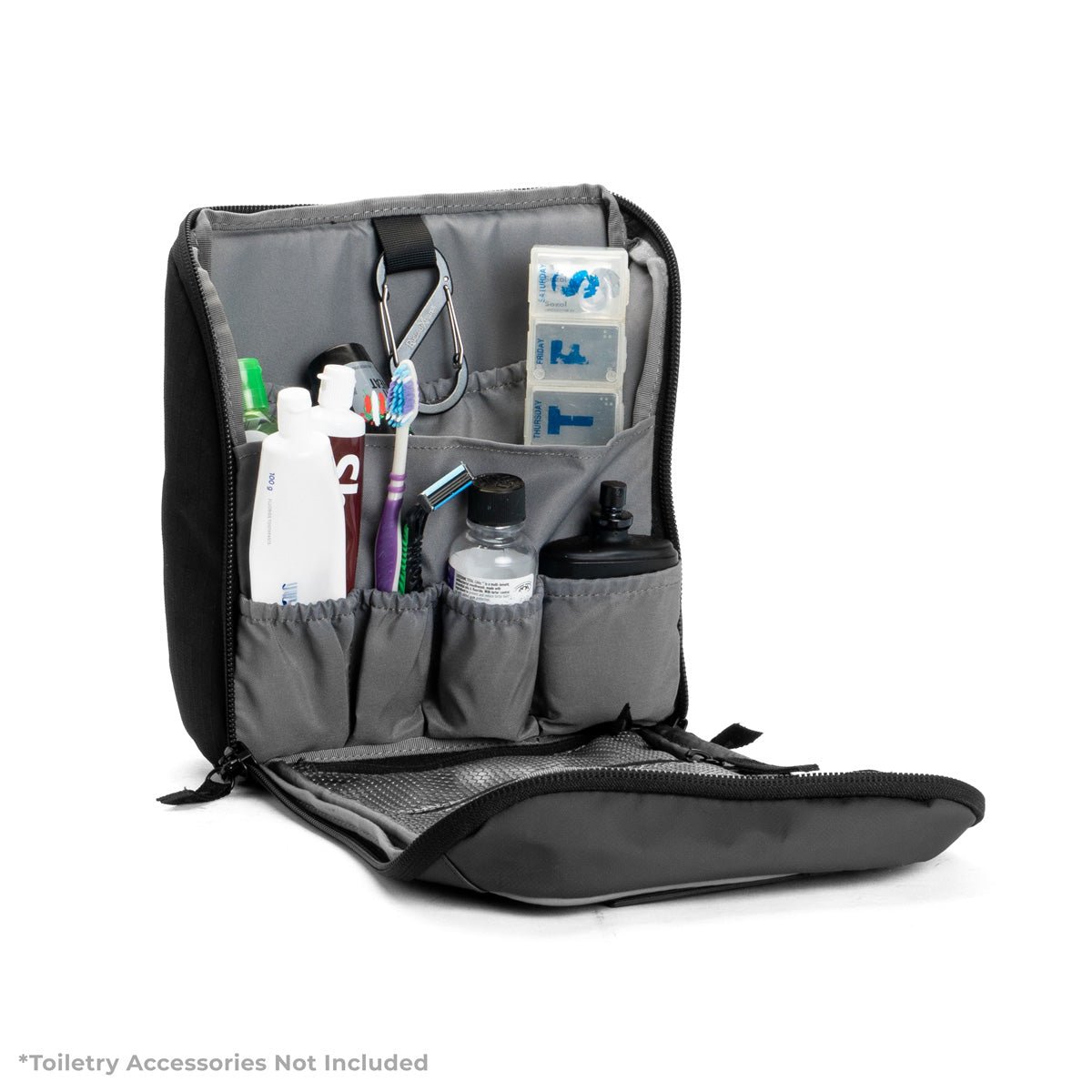 Rugged Xtremes FIFO TOILETRY BAG BLACK RefTex™ NEW 2025