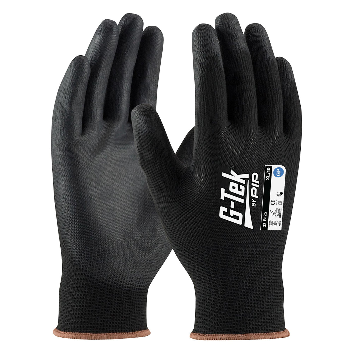 G-Tek 13G Black Nylon GP Palm Dip Glove - Hand Protection