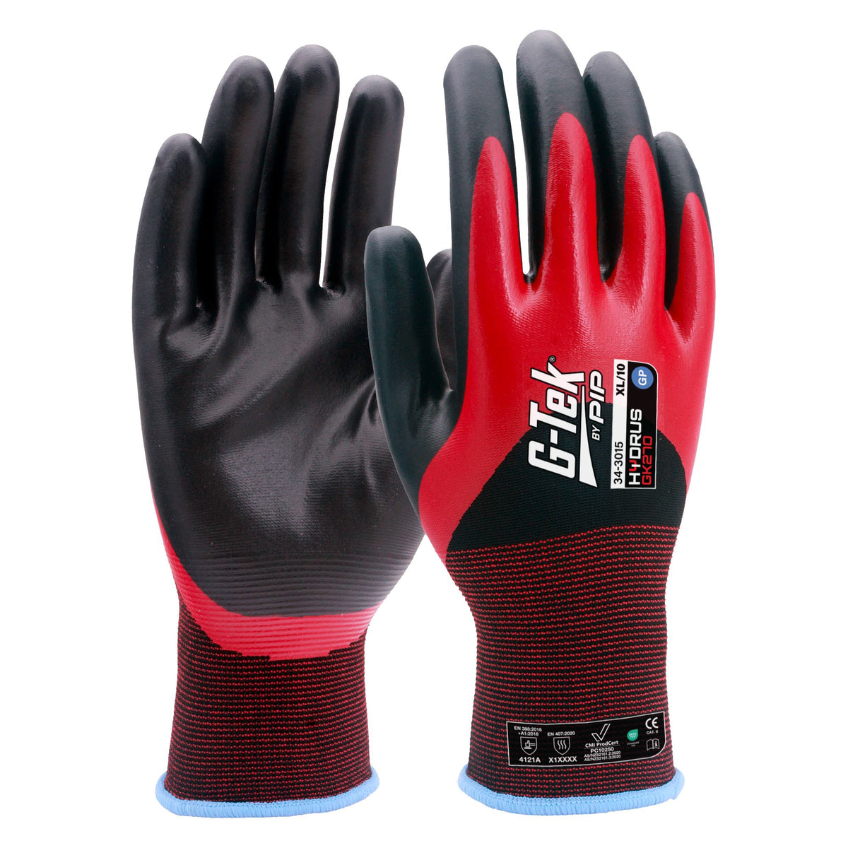 G-Tek Hydrus GK270 15g GP Dual 3/4 Dip Glove - Hand Protection