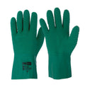 Green Gauntlet Gloves - Hands