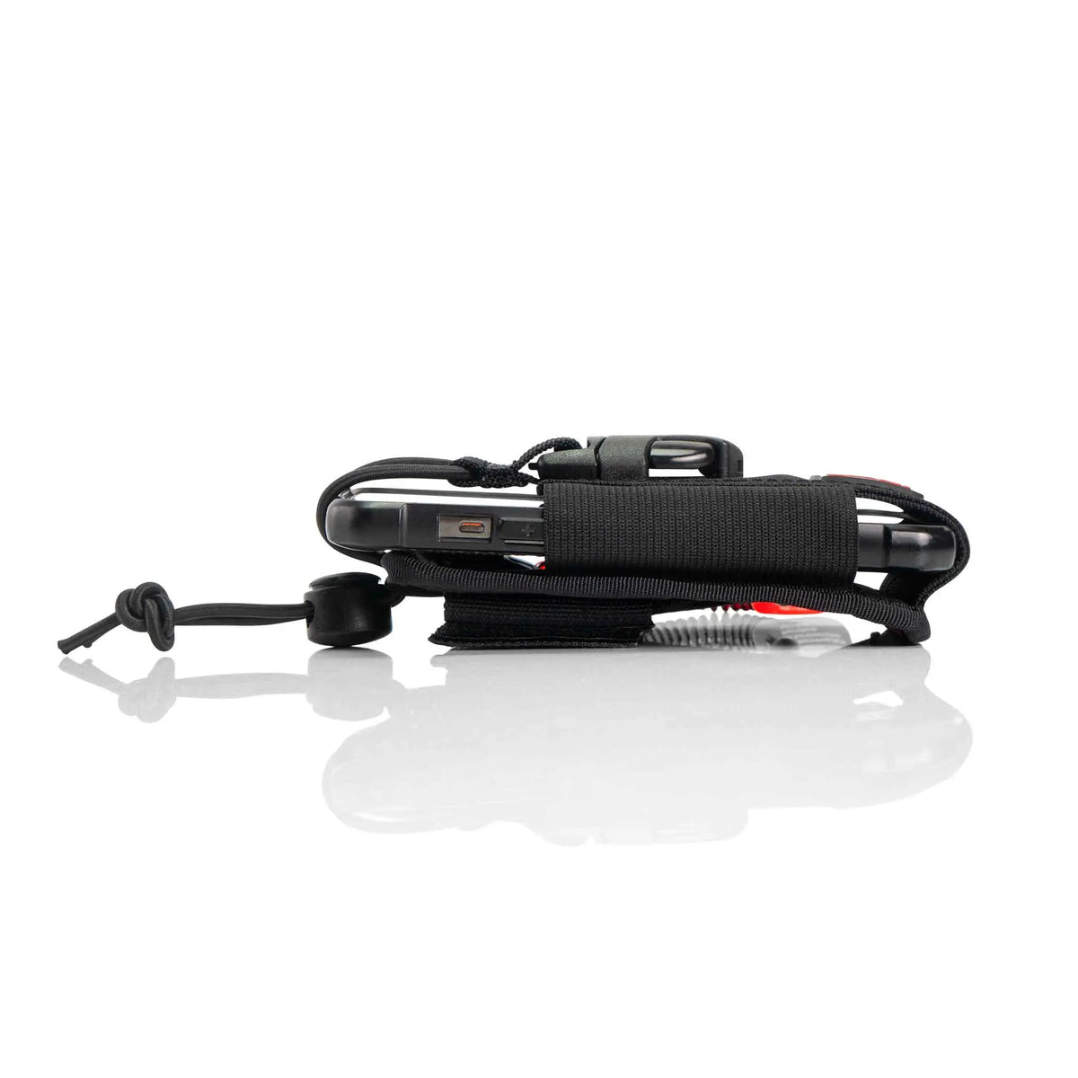 Adjustable Two-Way Radio Holster With Coil E-Tether And E-Catch | GRIPPS, view 2