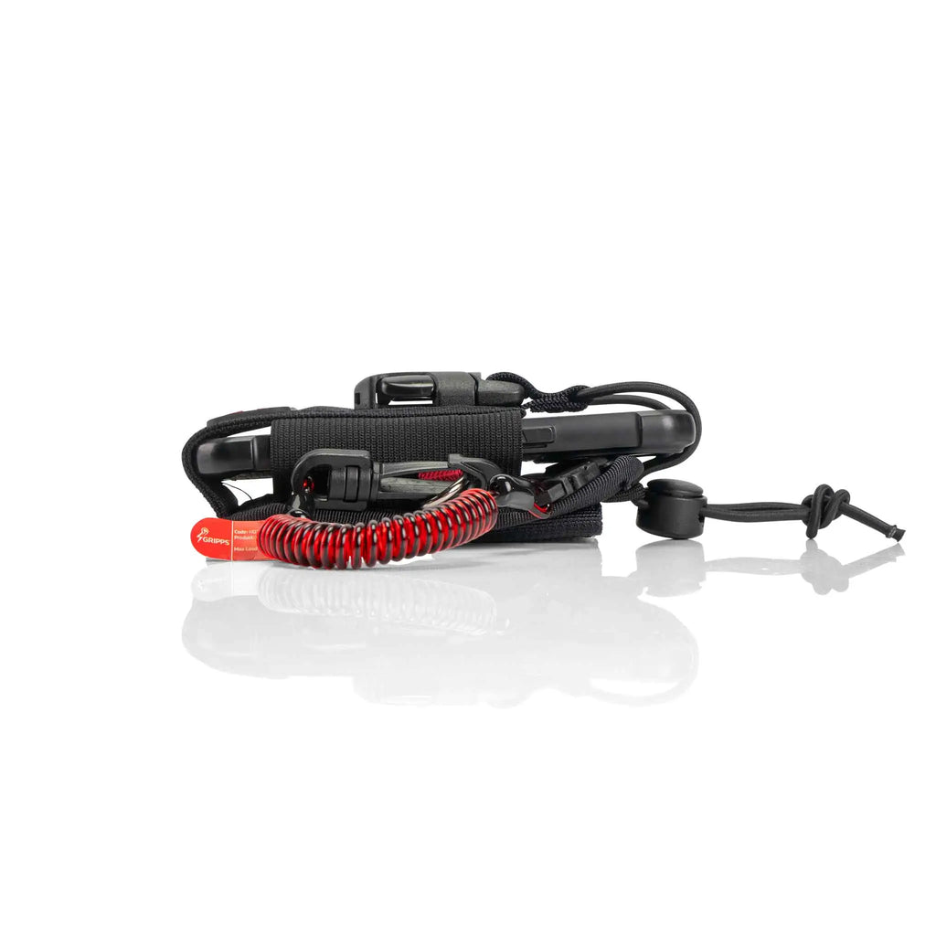 Adjustable Two-Way Radio Holster With Coil E-Tether And E-Catch | GRIPPS, view 5