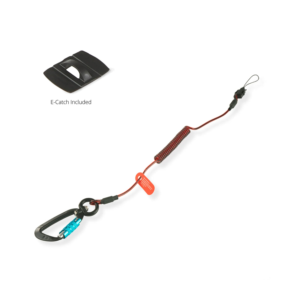 Coil E-Tether With Dual Locking Carabiner & E-Catch | GRIPPS, view 3