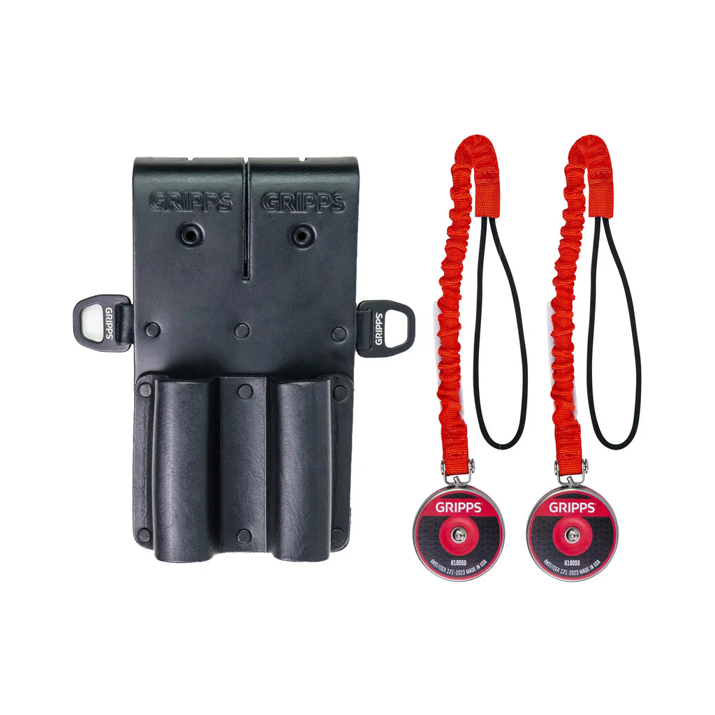 Leather Retractable Dual Loop Holster | GRIPPS