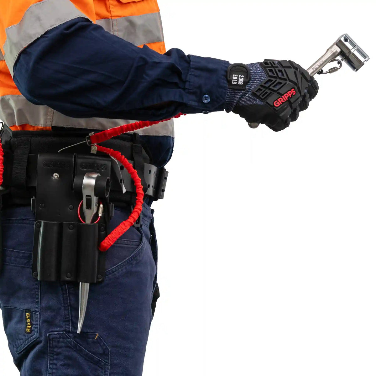 Leather Retractable Dual Loop Holster | GRIPPS, view 6
