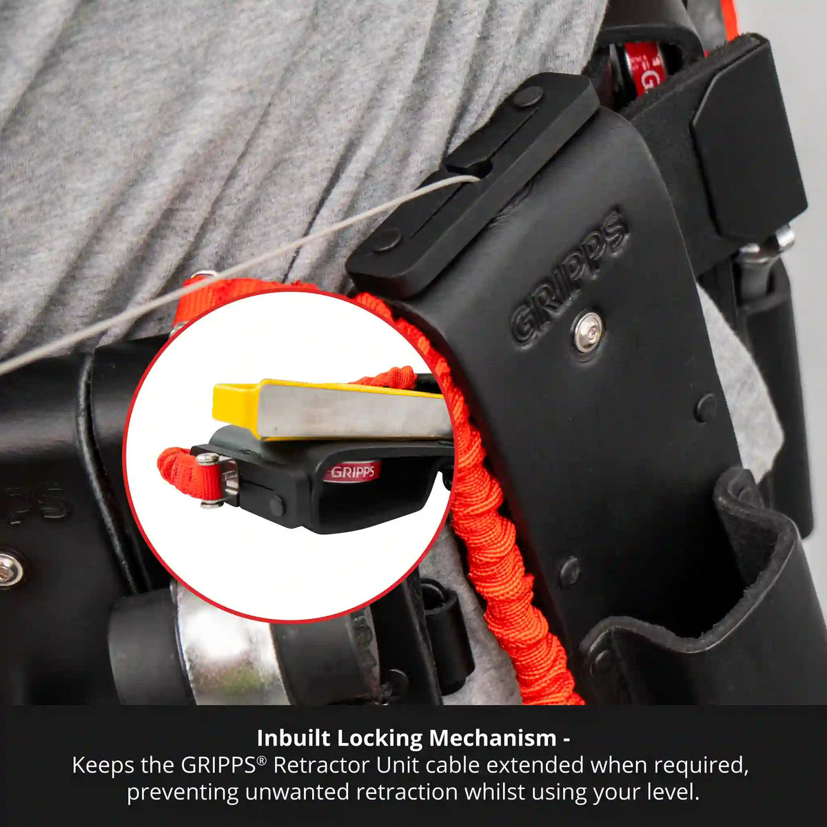 Leather Retractable Level Holster | GRIPPS, view 6