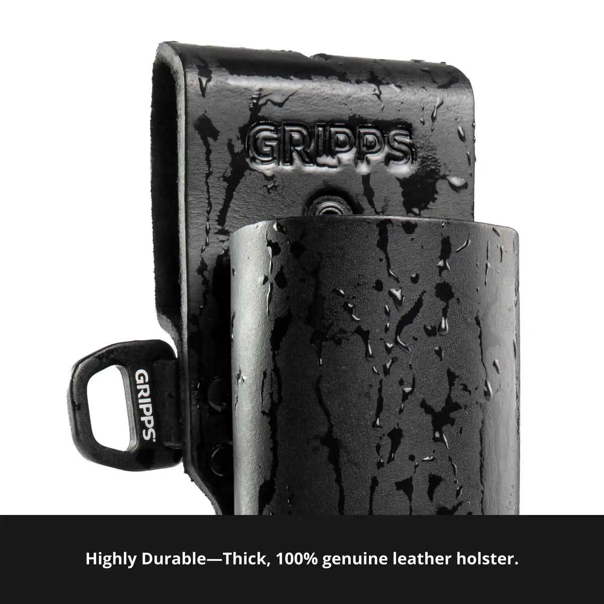 Leather Retractable Nips Holster | GRIPPS, view 3