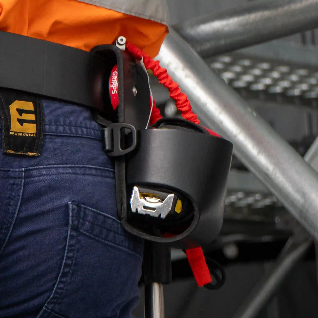 Leather Retractable Tape Measure Holster | GRIPPS