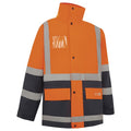 Hi Vis 2 Tone 5 In 1 Waterproof Biomotion Taped Jacket - Workwear