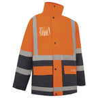 Hi Vis 2 Tone 5 In 1 Waterproof Biomotion Taped Jacket - Workwear
