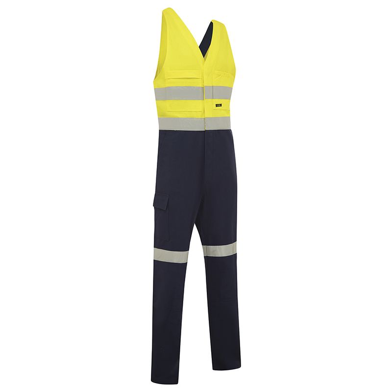 Hi Vis 2-Tone Action Back Coverall - Workwear
