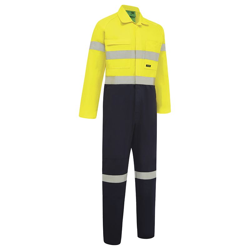 Hi Vis 2-Tone Taped Coveralls - Workwear