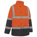 Hi Vis 2 Tone Waterproof Taped Rain Jacket - Workwear