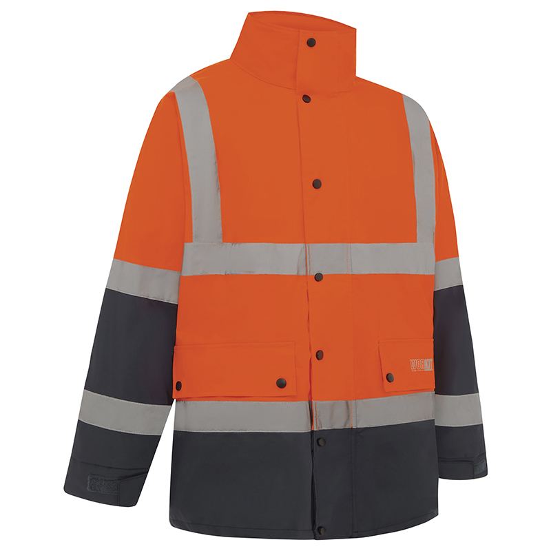 Hi Vis 2 Tone Waterproof Taped Rain Jacket - Workwear