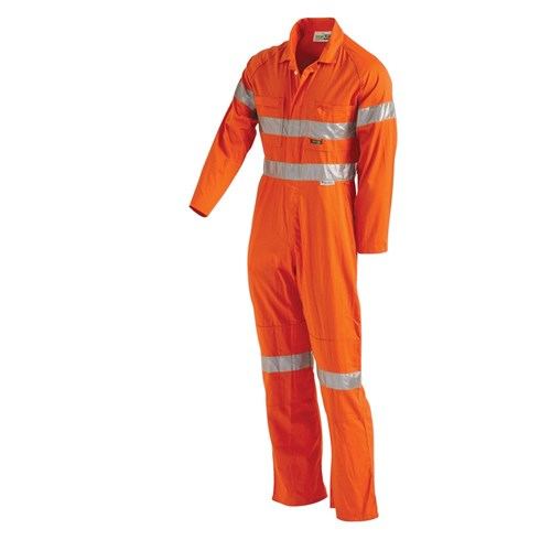 Hi Vis Cotton Drill Coverall - Workwear