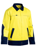Hi Vis Drill Jacket with Liquid Repellent Finish - Men's