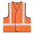 Hi-Vis H Pattern Taped Safety Vest | Orange or Yellow - view 1