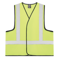 Hi-Vis H Pattern Taped Safety Vest | Orange or Yellow - view 2