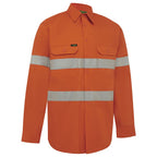Hi Vis Lightweight Long Sleeve Adjustable Cuff Taped Shirt - Workwear