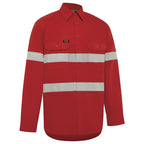 Hi Vis Lightweight Long Sleeve Adjustable Cuff Taped Shirt - Workwear
