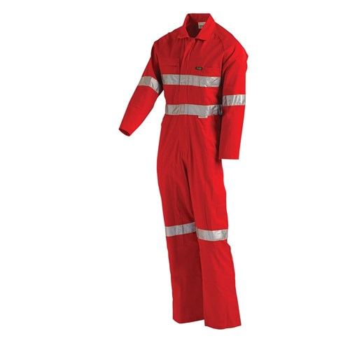Hi Vis Mid-Weight Taped Coverall with Two Way Zip - Workwear