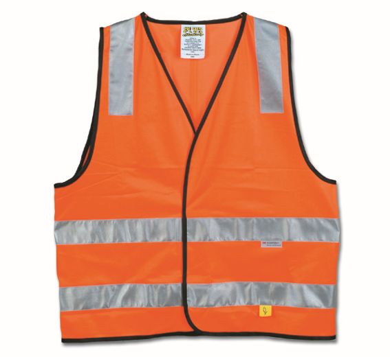 Hi-Vis Orange Day/Night Safety Vest - Hi-Vis Vests