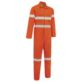 Hi Vis Tropical Lightweight Taped Coverall With Zip Closure - Workwear