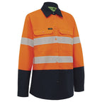 Hi Vis Women's 2 Tone Lightweight Ripstop Shirt - Workwear