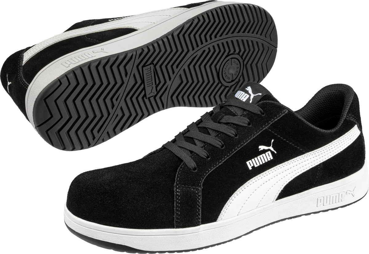 Iconic Black White Safety Shoe - view 2