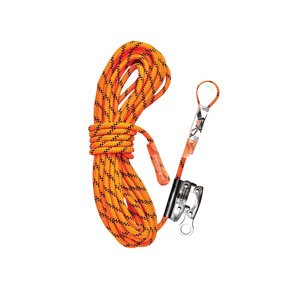 Kernmantle Rope With Thimble Eye & Rope Grab 50M - Ropes