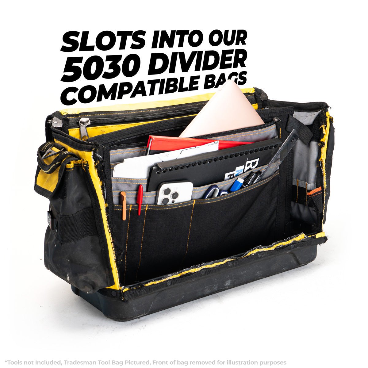 Rugged Xtremes Divider Suit 5028 / 5020 Hard Base Bags Laptop / Paperwork Organiser + Pcc