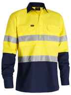 Men's Closed Front Taped Hi Vis Ripstop Shirt - Men's