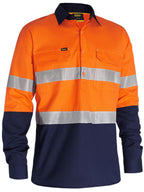 Men's Closed Front Taped Hi Vis Ripstop Shirt - Men's