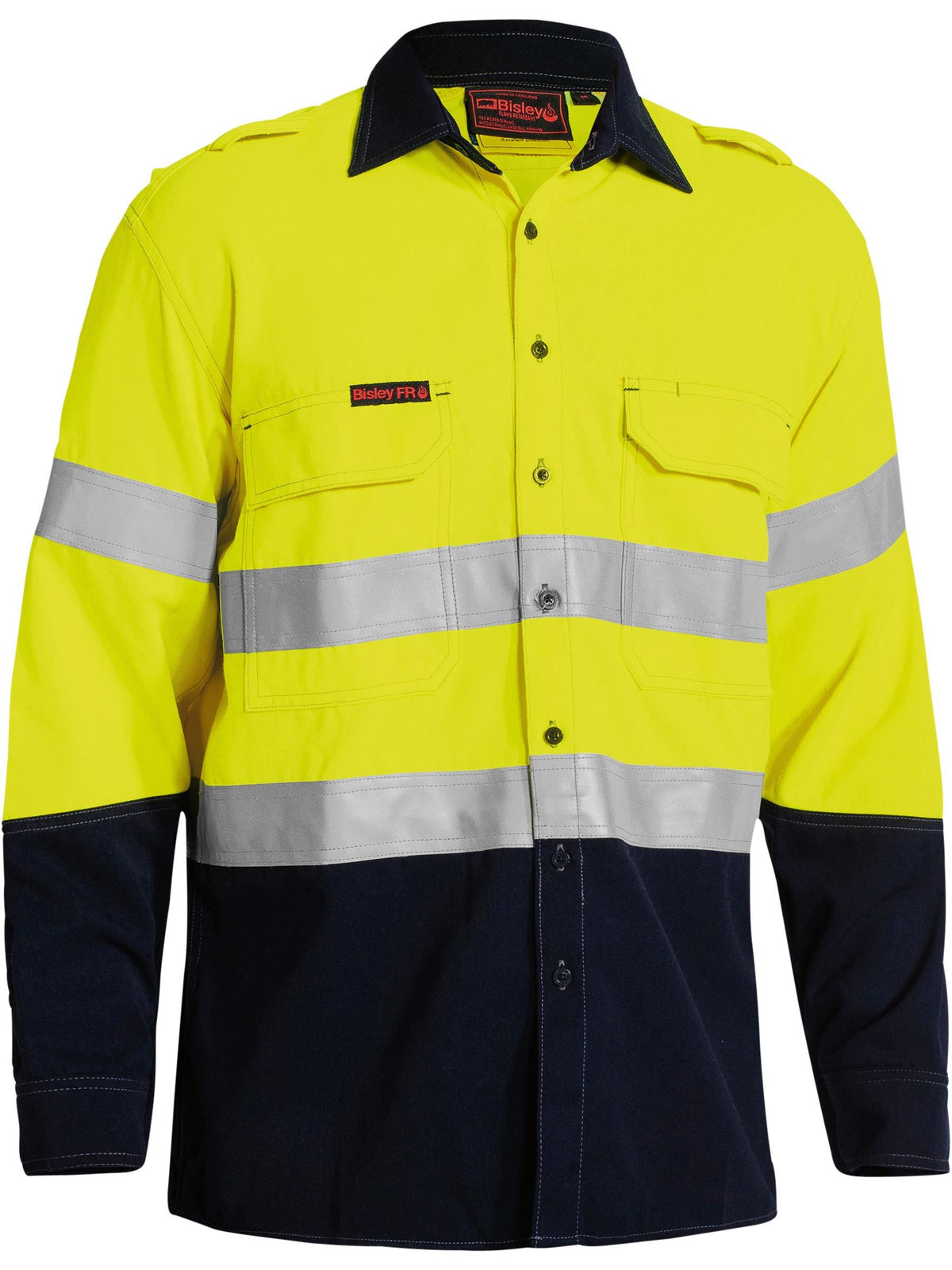 Men's hi vis vented flame resistant shirt - Men's